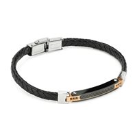 Bracelet Boccadamo Man Man in Faux leather ABR769